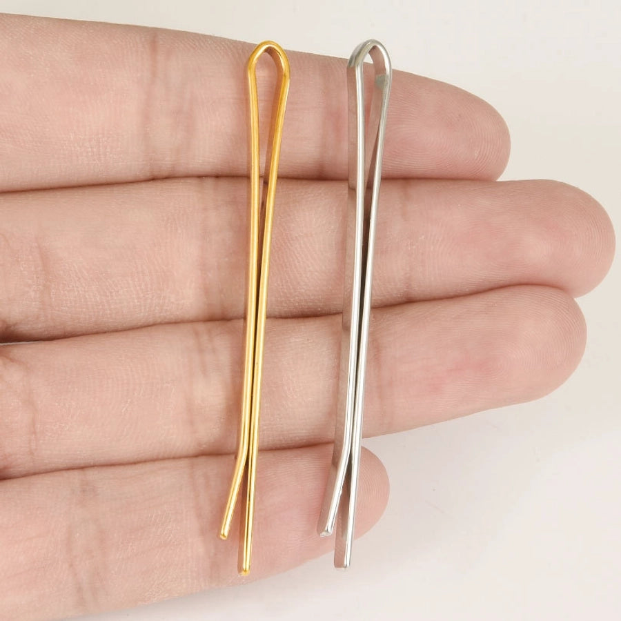 Women's Sweet Geometric 304 Stainless Steel Plating Hair Clip