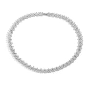 White Gold Color White Diamond Necklace