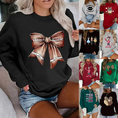 Hoodies & Sweatshirts Long Sleeve Vacation Simple Style Animal