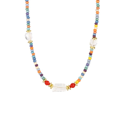 IG Style Ethnic Style Round Glass Beaded Chain Beaded Necklaces