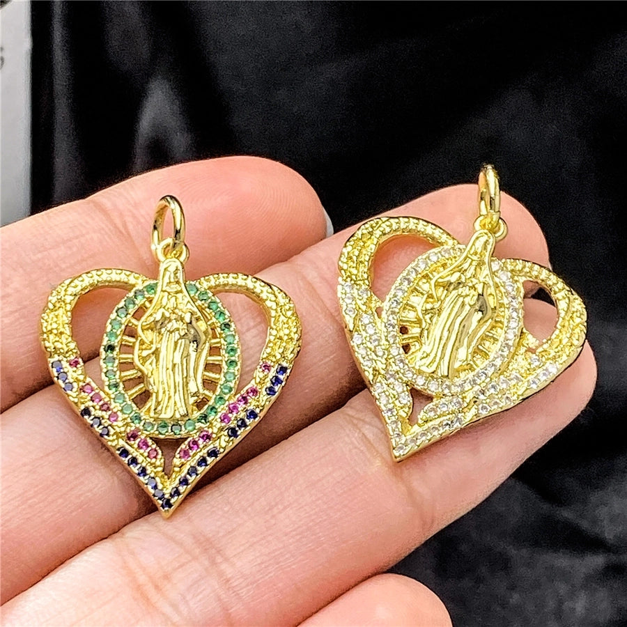 1 Piece 8.5*11.5mm Copper Geometric Pendant Jewelry Accessories