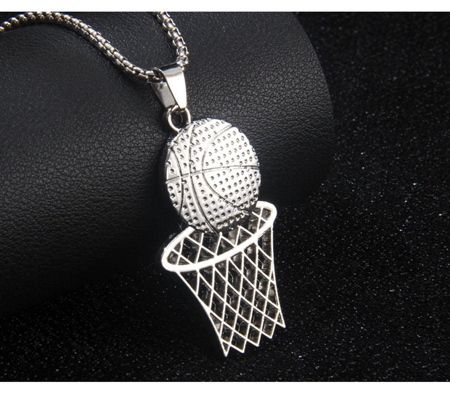 Hip-Hop Basketball 201 Stainless Steel Alloy Unisex Pendant Necklace