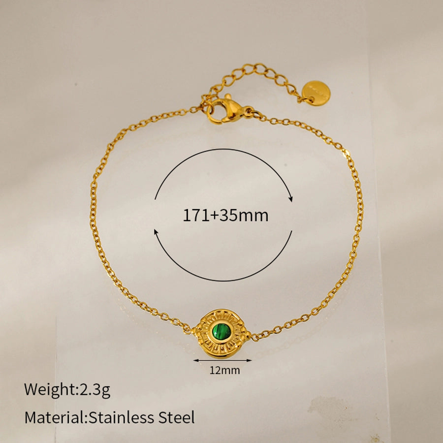 Vintage Style Simple Style Classic Style Geometric 304 Stainless Steel cable chain Bracelets In Bulk Stainless Steel Bracelets