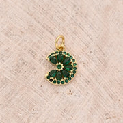 Green Zircon Lemon Pendant (Gold) [13x10mm (Aperture: 3mm)]