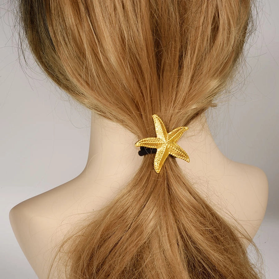 Women's Simple Style Starfish 304 Stainless Steel Plating Hair Tie