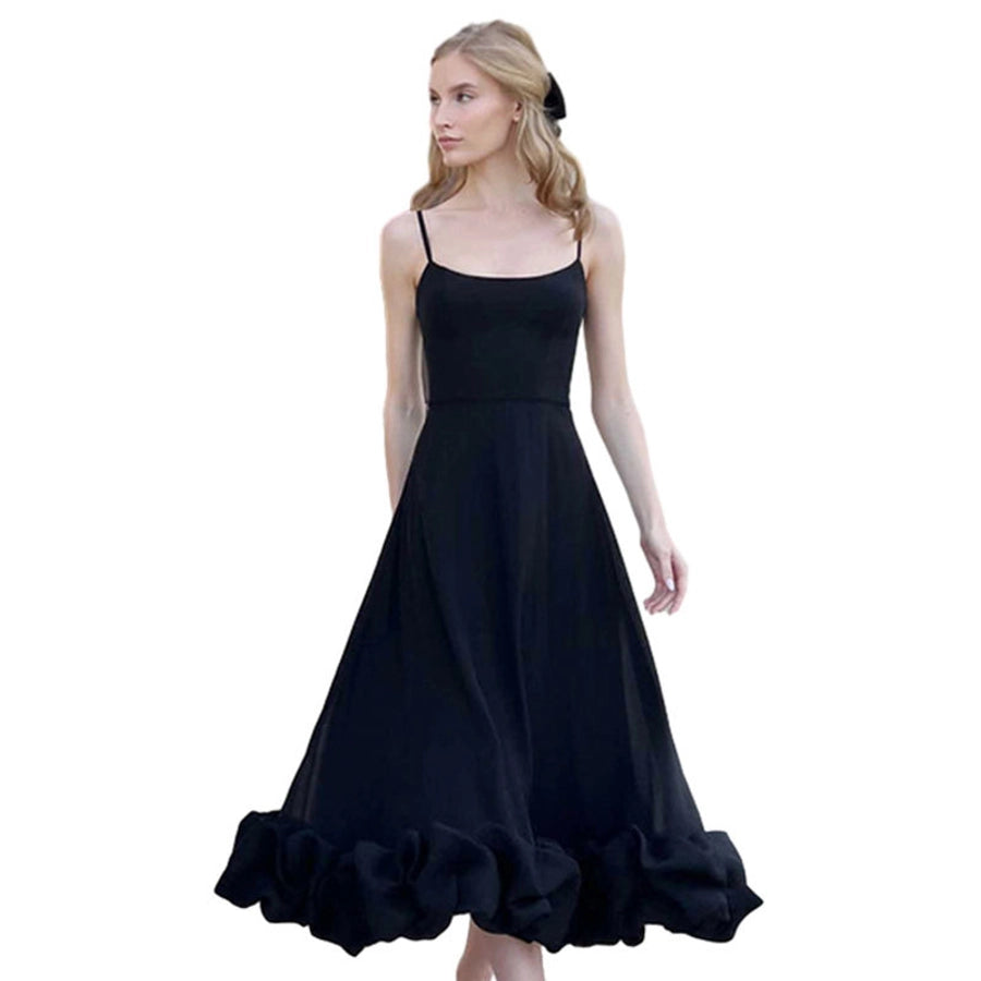 Women's Party Dress Vacation Simple Style Strap Sleeveless Solid Color Maxi Long Dress Cocktail Party