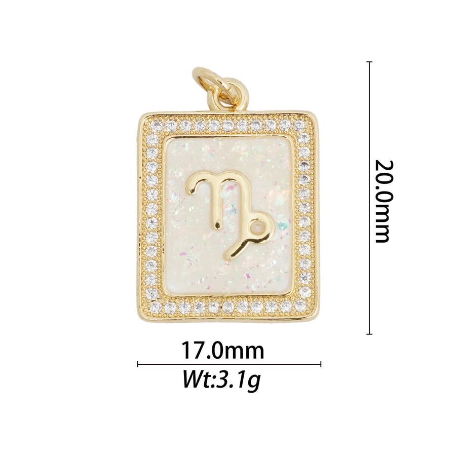 1 Piece Copper Constellation Pendant