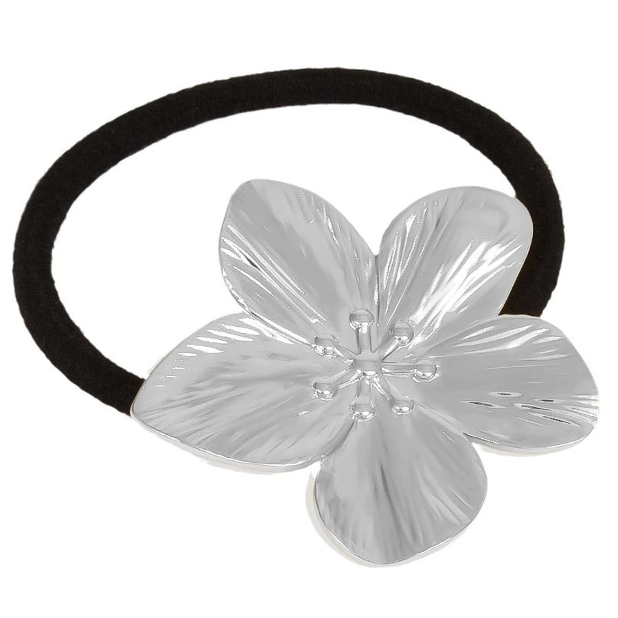 Women's Simple Style Flower 304 Stainless Steel Plating Hair Tie