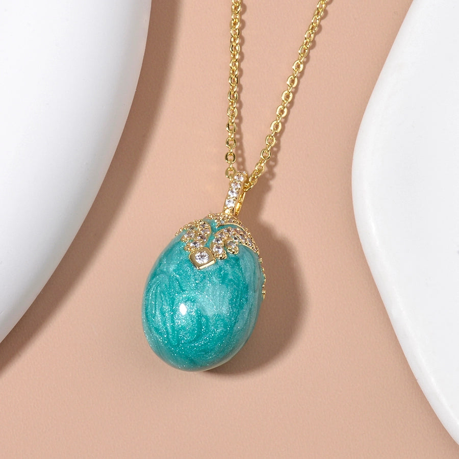 Jewelry IG Style Rejuvenating device Copper Rhinestones Inlay Pendant Necklace