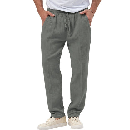 Men's Solid Color Simple Style Regular Fit Men's Bottoms