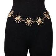 Y322 Golden Sun Single-Layer Waist Chain
