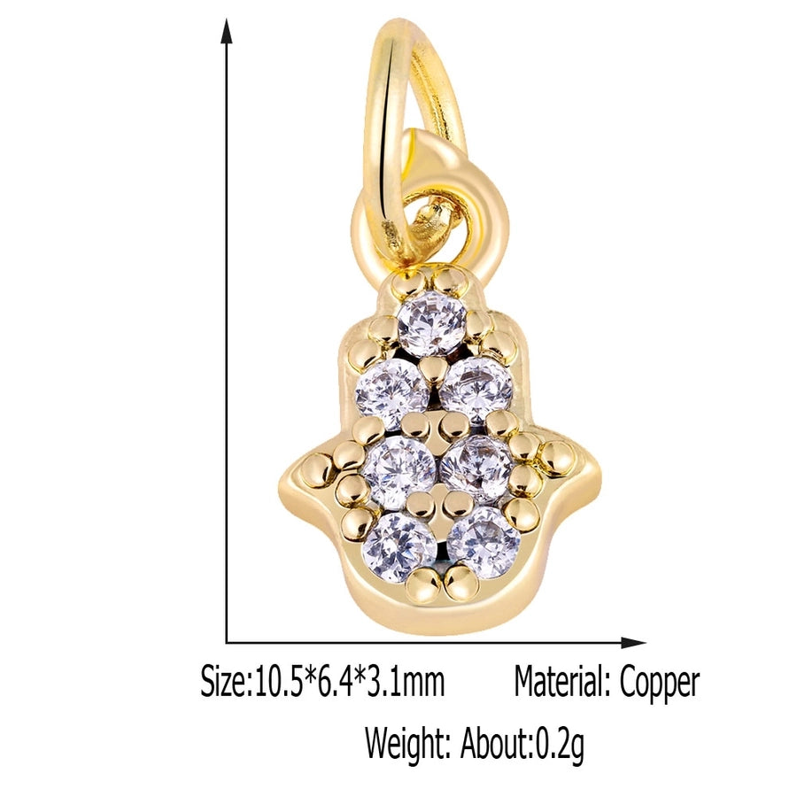 1 Piece 8.5*11.5mm Copper Geometric Pendant Jewelry Accessories