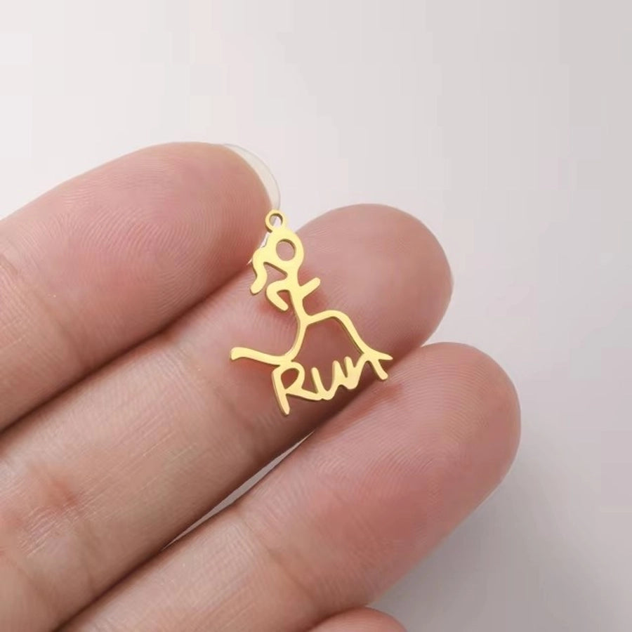 1 Piece 304 Stainless Steel Geometric Pendant