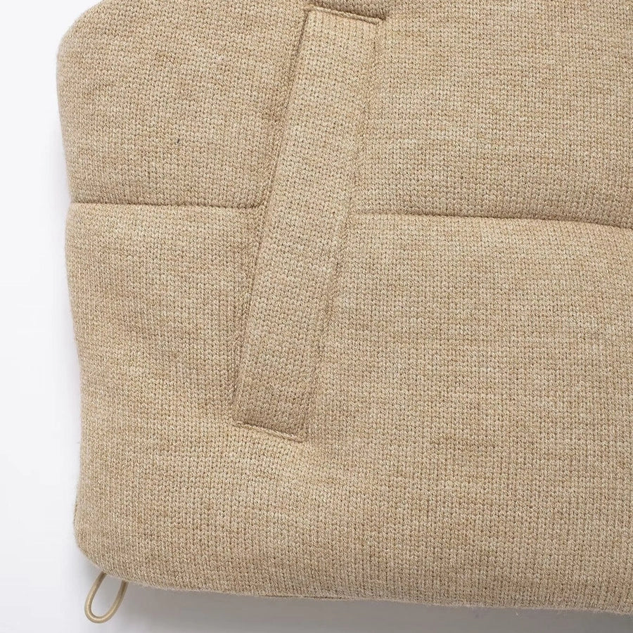 Women's Casual Solid Color Zipper Vest