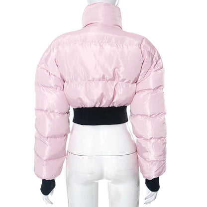 Women's Streetwear Solid Color Zipper Coat