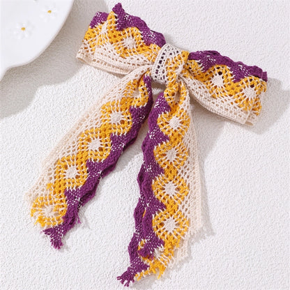 Women's Vintage Style Simple Style Bow Knot Alloy Cloth Hair Clip