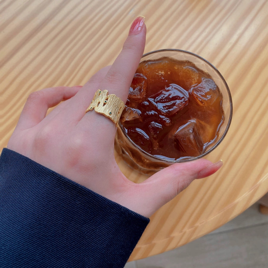 925 Sterling Silver Zircon Geometric Rings