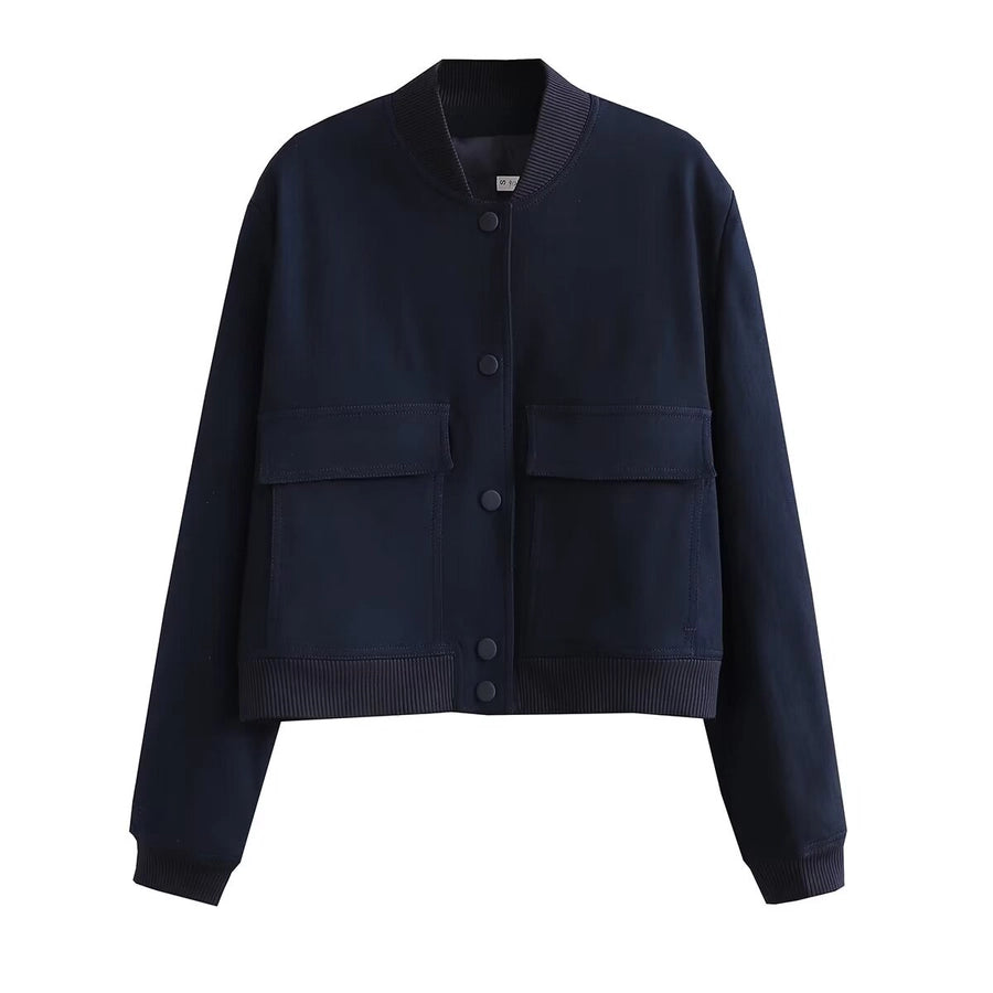Women's Streetwear Solid Color Single Breasted Coat Casual Jacket
