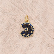 Blue Zircon Lemon Pendant (Gold) [13x10mm (Aperture: 3mm)]