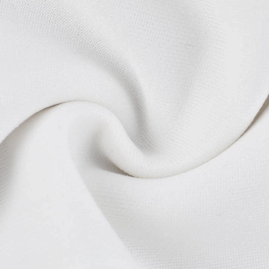 Women's White Dress Elegant Sexy Strapless Backless Sleeveless Solid Color Above Knee Holiday