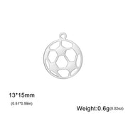 Steel Color Single Hole Five Petal Flower