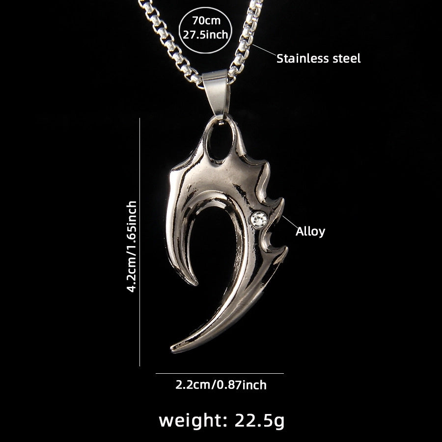 Hip-Hop Rock Geometric 201 Stainless Steel Alloy Plating Unisex Pendant Necklace