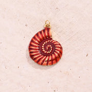 Red Drip Wheel Screw Pendant (Gold) [34x26mm (Aperture: 3.5mm)]