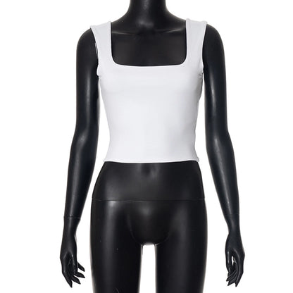 Women's T-shirt Sleeveless Tank Tops Streetwear Solid Color