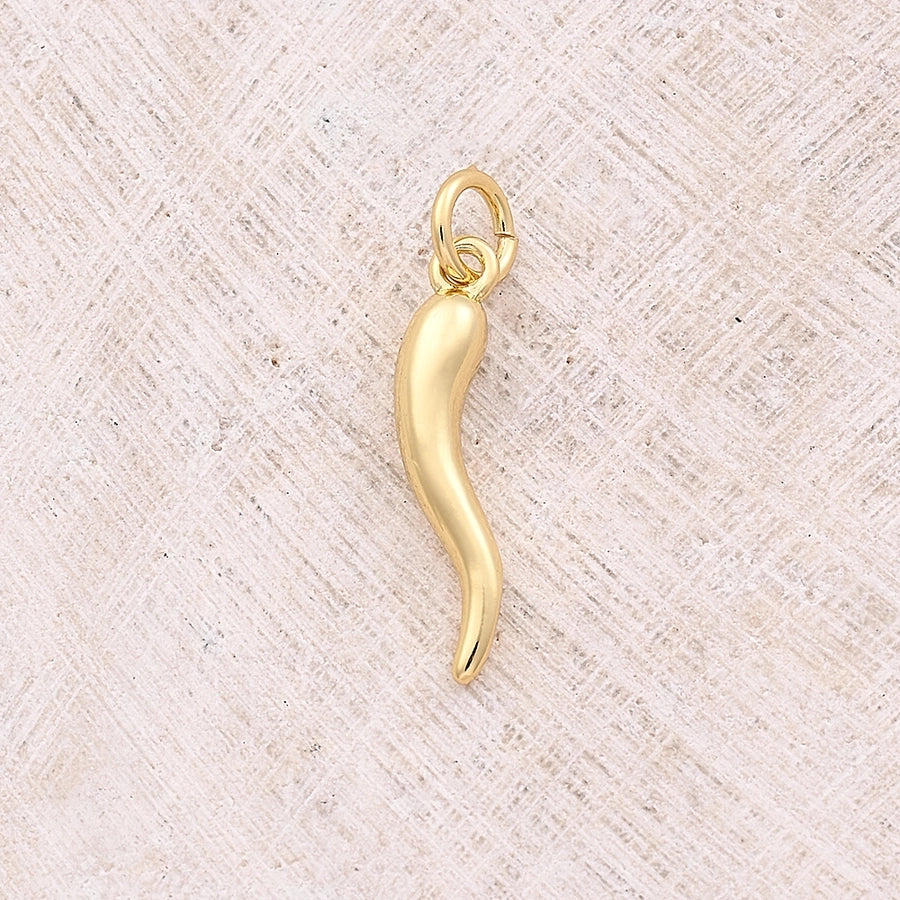 1 Pc/Package 18x4.5mm Hole 3~3.9mm Copper 18K Gold Plated White Gold Plated chili Polished Pendant Jewelry Accessories