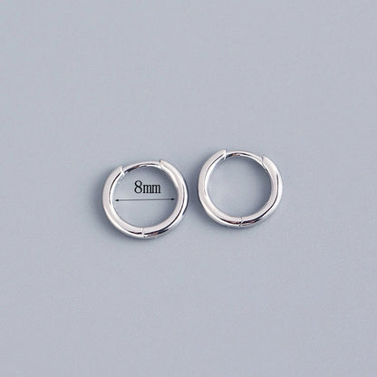 New s925 sterling silver earrings women's Korean-style diamond-embedded gold-plated   internet celebrity earrings simple ear buckle live broadcast