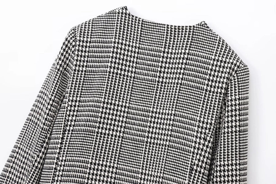Women's Blazer Long Sleeve Blazers Button Elegant Color Block