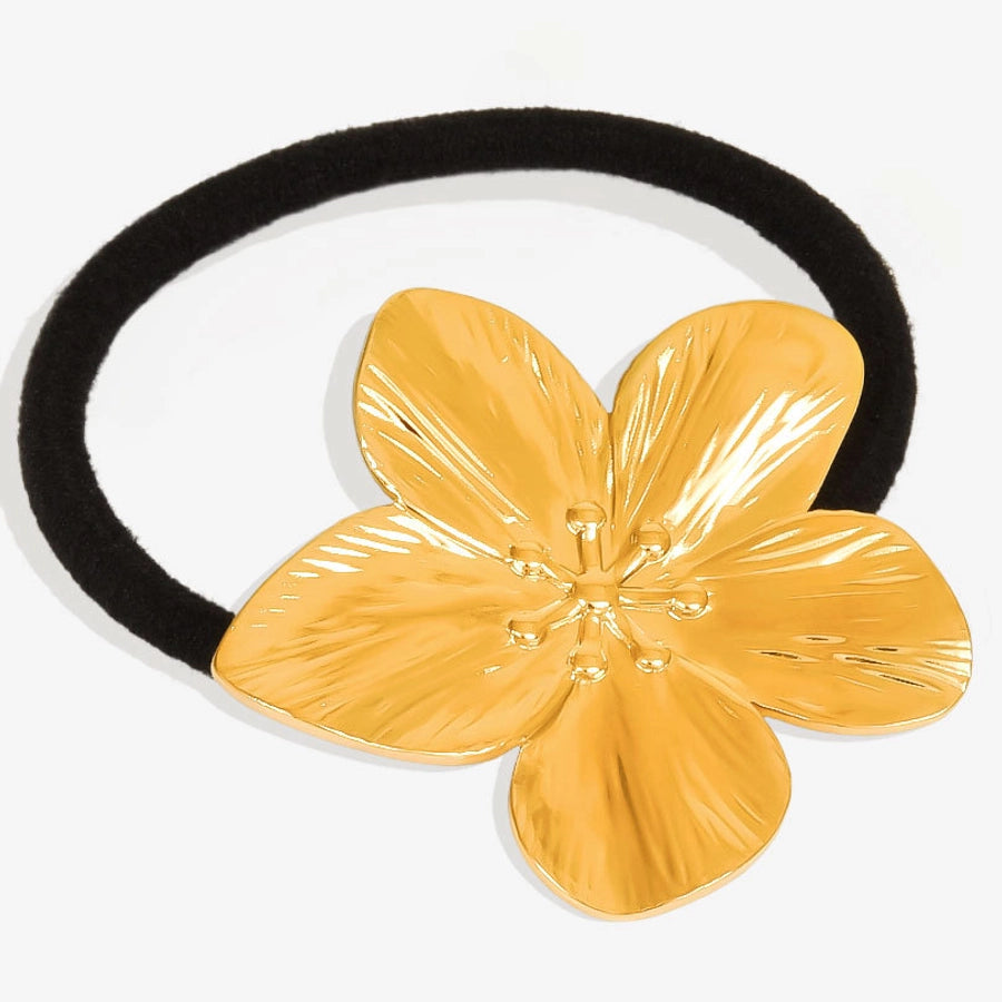 Women's Simple Style Flower 304 Stainless Steel Plating Hair Tie