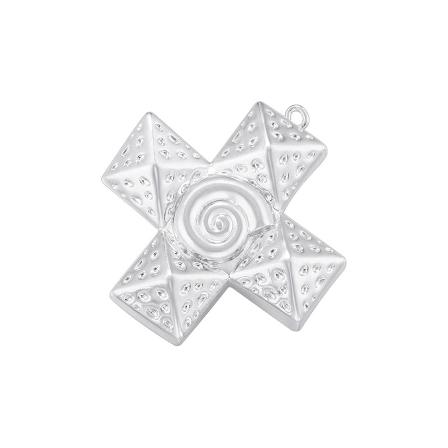 1 Piece Brass Zircon Cross Pendant