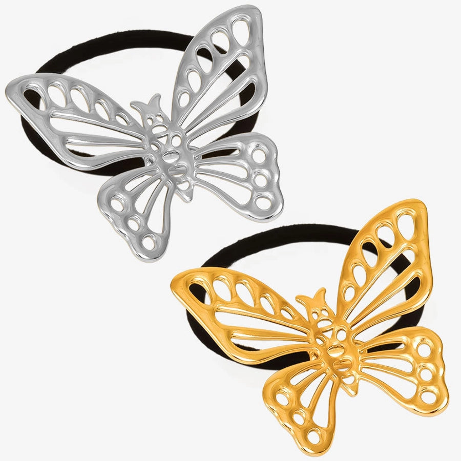 Women's Simple Style Butterfly 304 Stainless Steel Plating Hair Tie