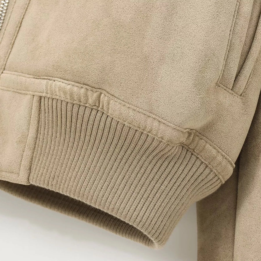 Women's Casual Solid Color Pocket Zipper Coat