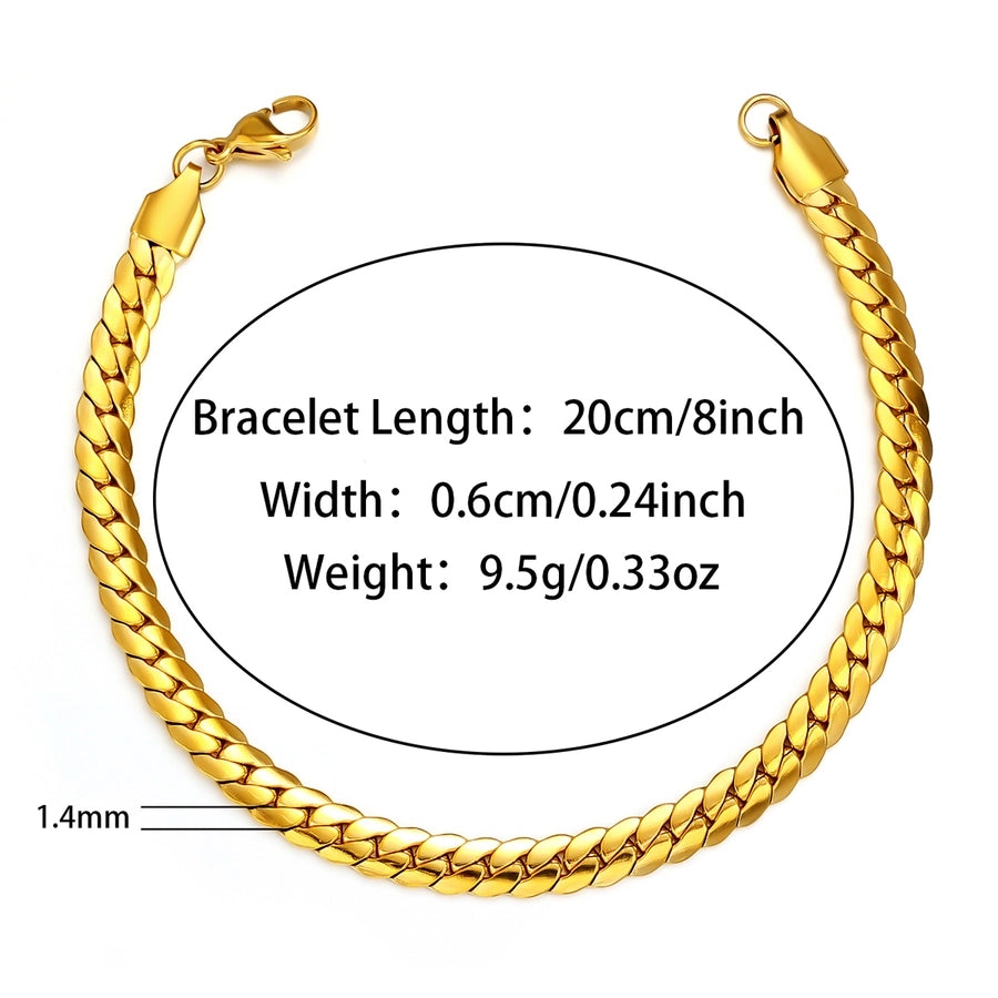 Classic Style Solid Color 304 Stainless Steel  Bracelets In Bulk Stainless Steel Bracelets