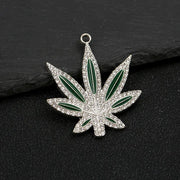 Silver (Green Painting) 4.3 * 4.9cm