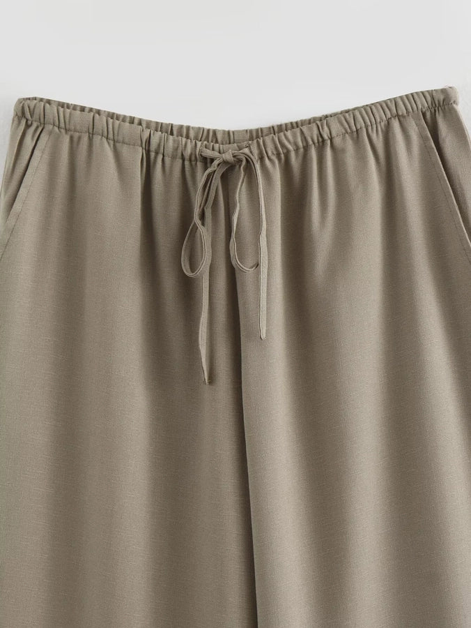 Daily Women's Vacation Simple Style Solid Color Polyester Pants Sets Pants Sets