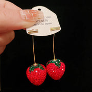 Ear Studs-Red-Strawberry