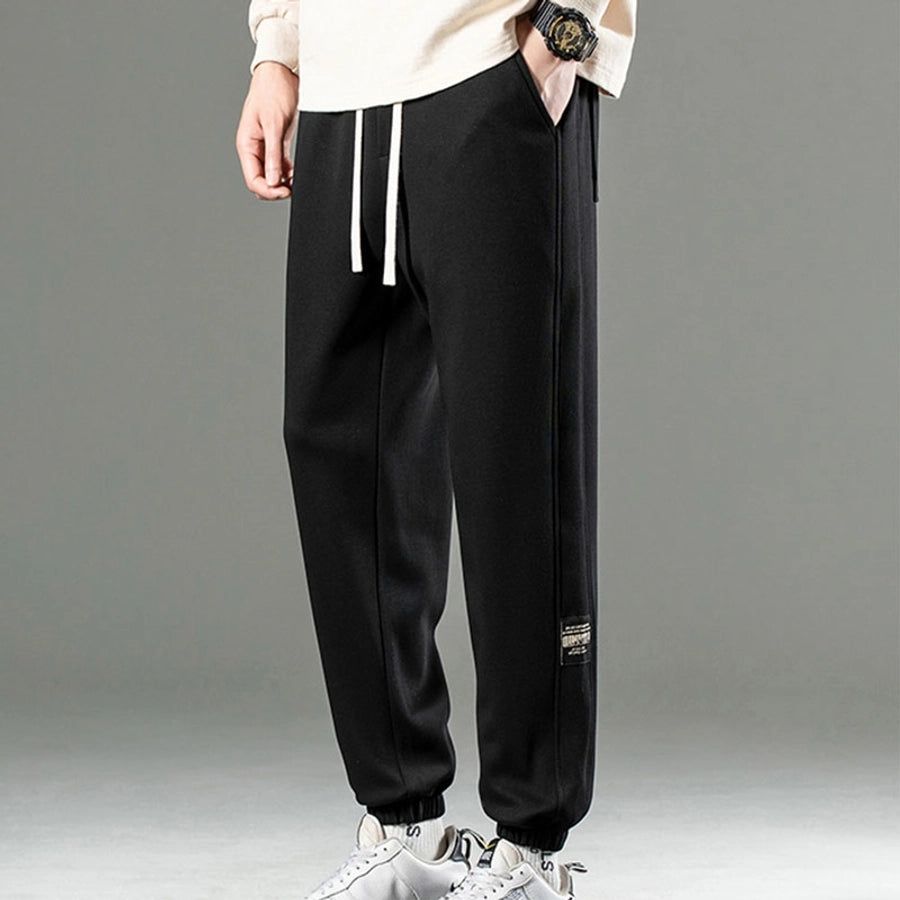 Men's Solid Color Simple Style Classic Style Loose Men's Bottoms