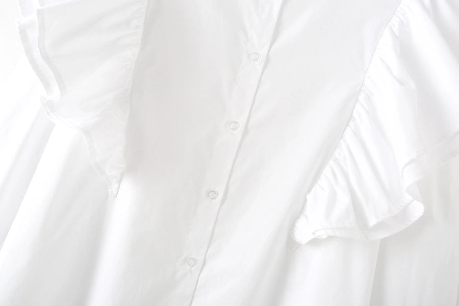 Women's Blouse Long Sleeve Blouses Elegant Solid Color