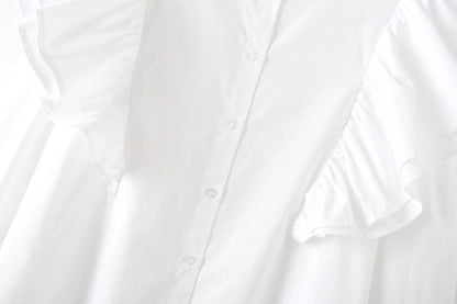 Women's Blouse Long Sleeve Blouses Elegant Solid Color