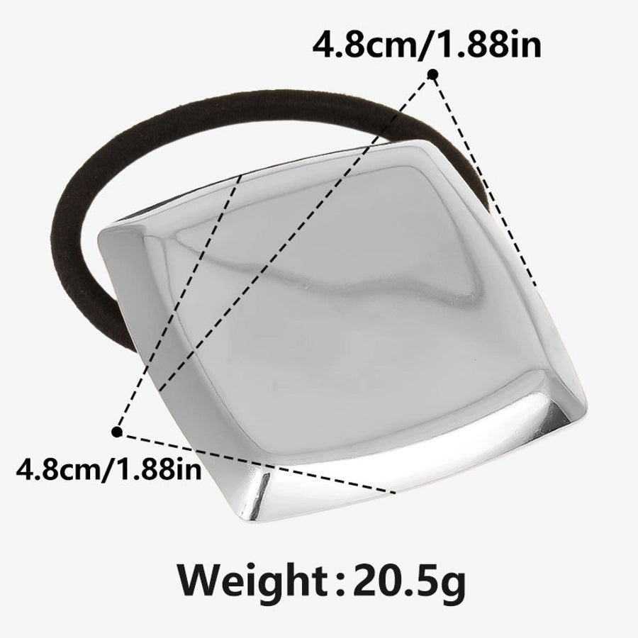 Women's Simple Style Geometric 304 Stainless Steel Plating Hair Tie