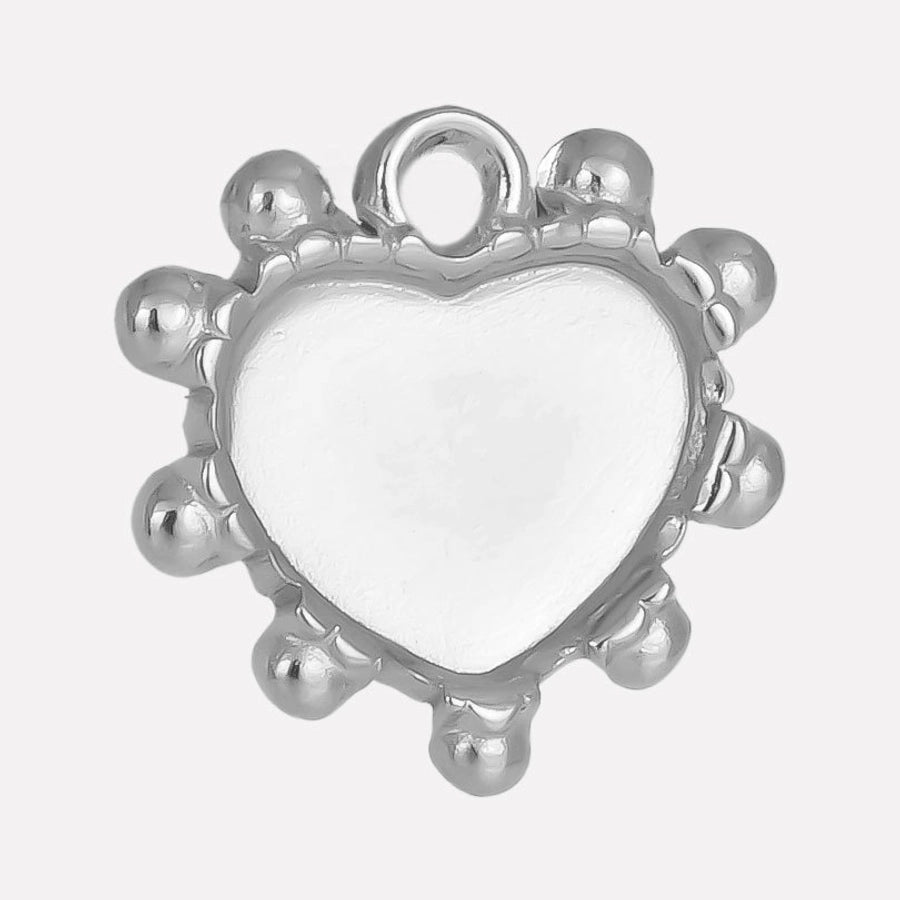 1 Piece 15*16mm 304 Stainless Steel 18K Gold Plated Heart Shape Pendant Jewelry Accessories