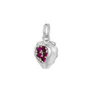 Vd1742 White Gold Color Rose Red Diamond Strawberry