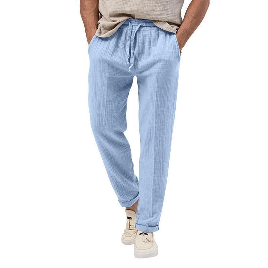 Men's Solid Color Simple Style Regular Fit Men's Bottoms