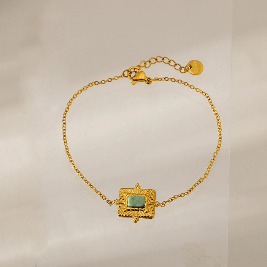 Vintage Style Simple Style Classic Style Geometric 304 Stainless Steel cable chain Bracelets In Bulk Stainless Steel Bracelets