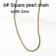 6# Square Pearl Chain