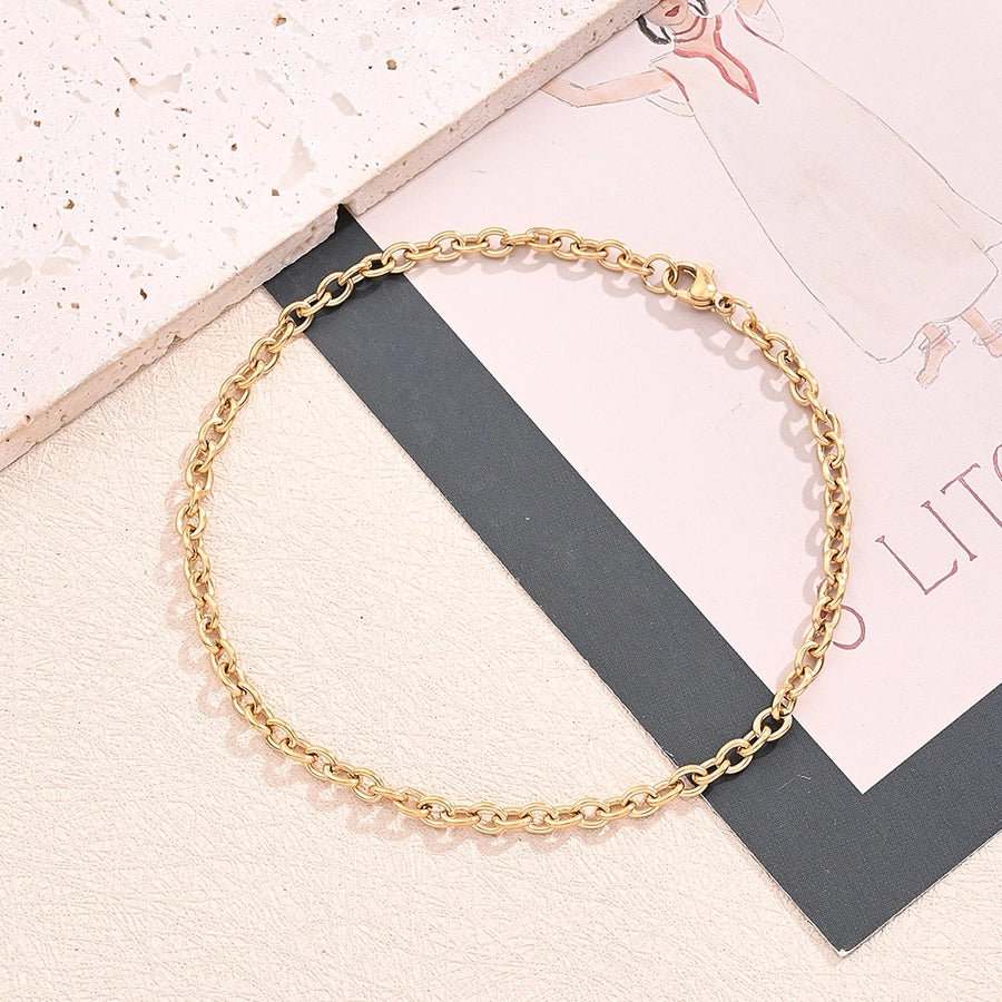 10 Strands/Package 5 Strands/Package 304 Stainless Steel 18K Gold Plated cable chain Polished Length: 170 50mm Length:230+50mm Length: 250mm Jewelry Accessories