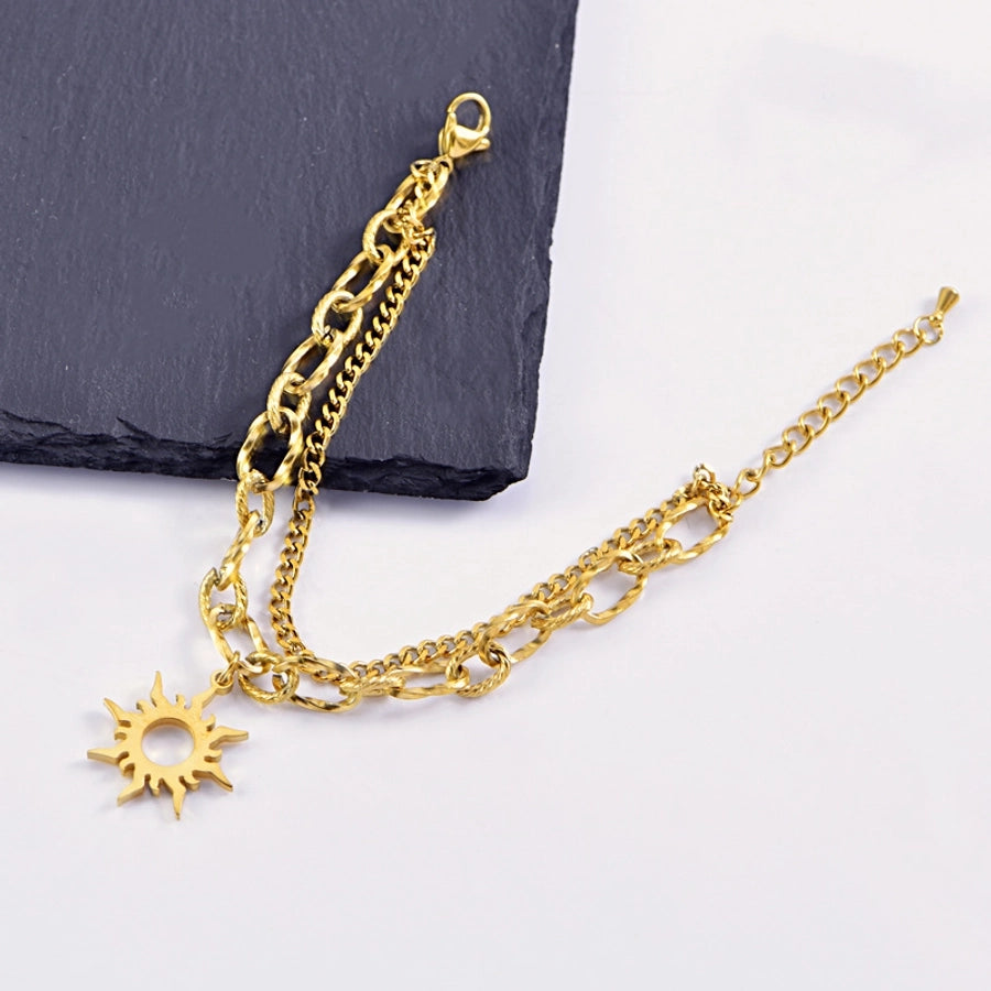 Elegant Streetwear Geometric 304 Stainless Steel  Bracelets In Bulk Stainless Steel Bracelets